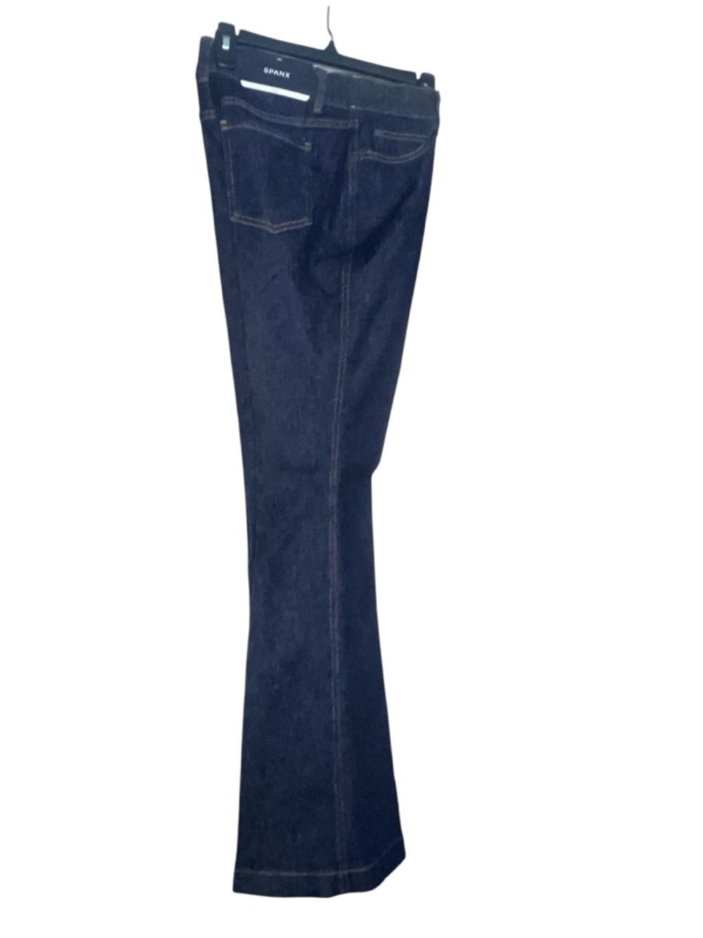 NWT- Spanx flare denim, color raw indigo jeans. Size medium - Picture 6 of 12